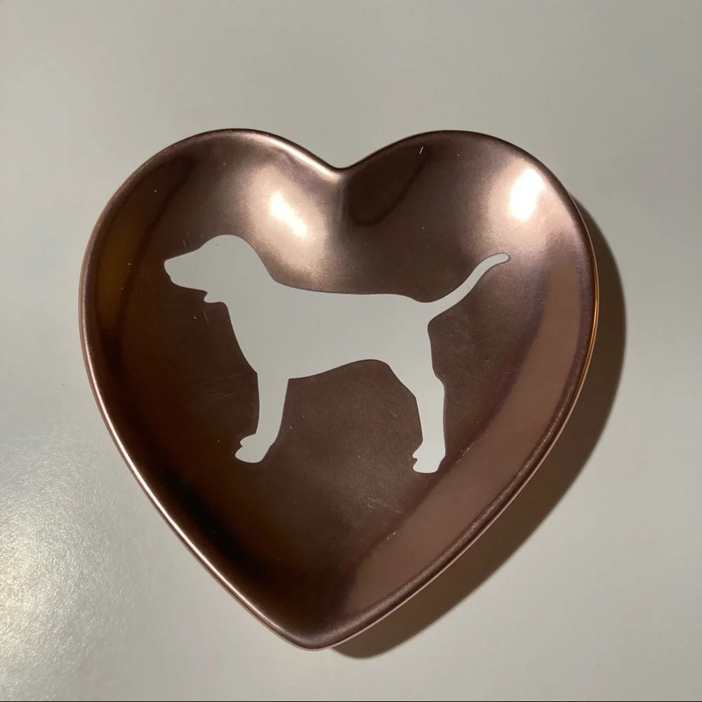 New Victoria’s Secret PINK Dog Logo Vanity Trinket Jewelry Dish Tray